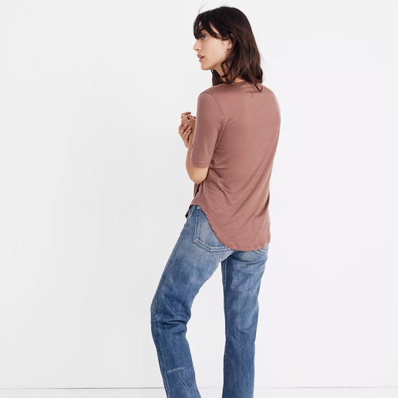 Madewell Drapey Henley Tee size M NWT - Picture 2 of 7